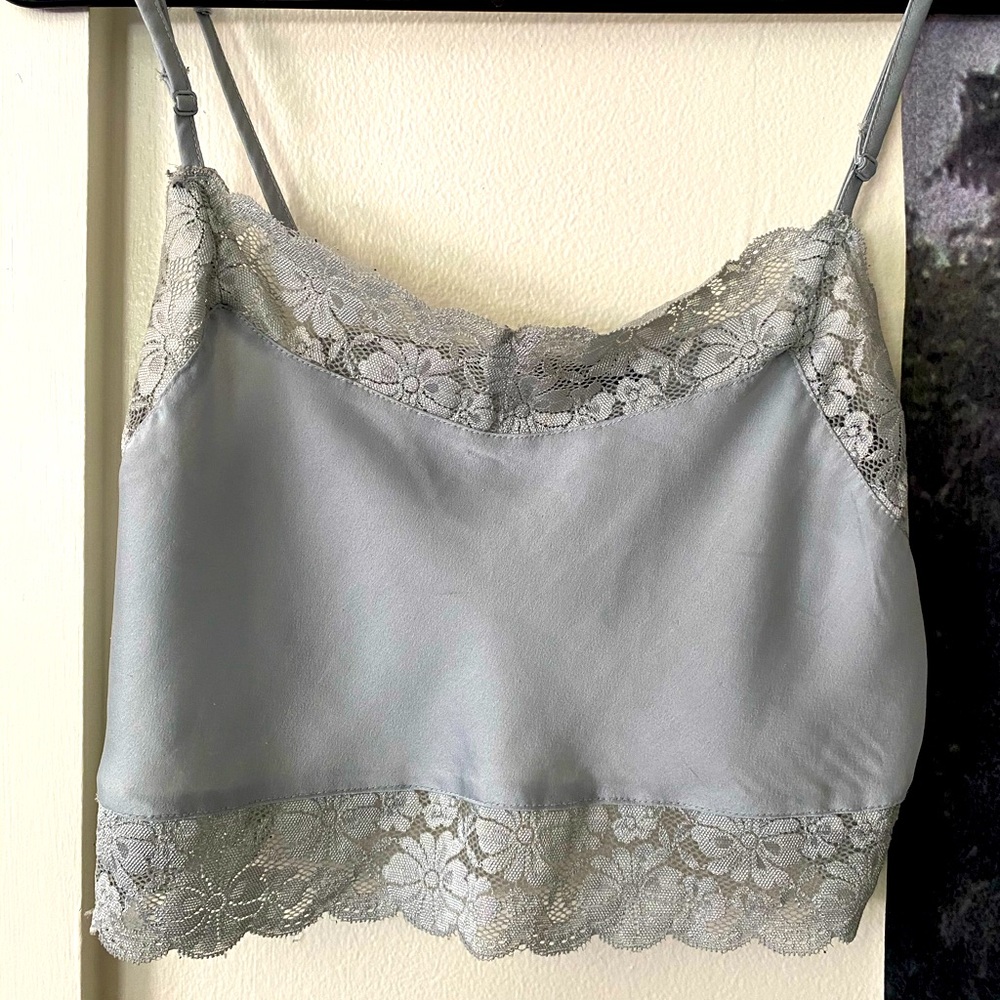 Brandy Melville silky lace tank